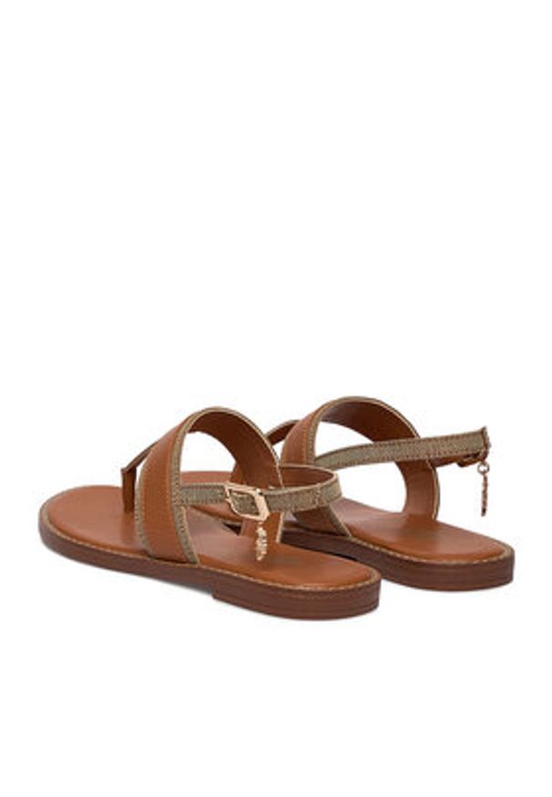 U.S. Polo Assn. Sandały EO-CASSIE001W/6TY1 Brązowy. Kolor: brązowy. Materiał: materiał