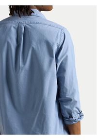 Polo Ralph Lauren Koszula 710804257059 Błękitny Slim Fit. Typ kołnierza: polo. Kolor: niebieski. Materiał: bawełna #7