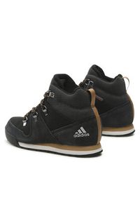 Adidas - adidas Buty Snowpitch K FZ2602 Czarny. Kolor: czarny. Materiał: zamsz, skóra