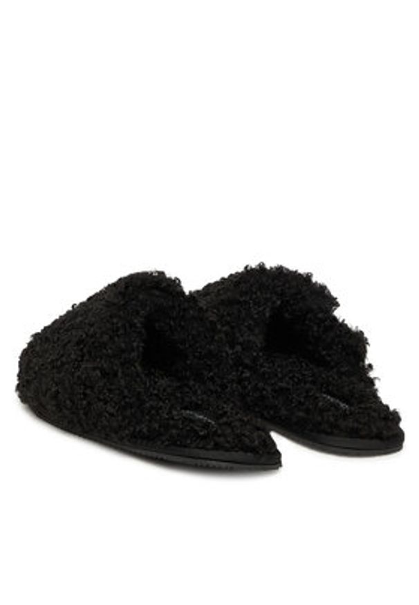 Calvin Klein Jeans Kapcie YW0YW01975 Czarny. Kolor: czarny. Materiał: materiał