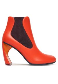 United Nude Botki Zuma Flow Hi 1095492416 Pomarańczowy. Kolor: pomarańczowy. Materiał: skóra