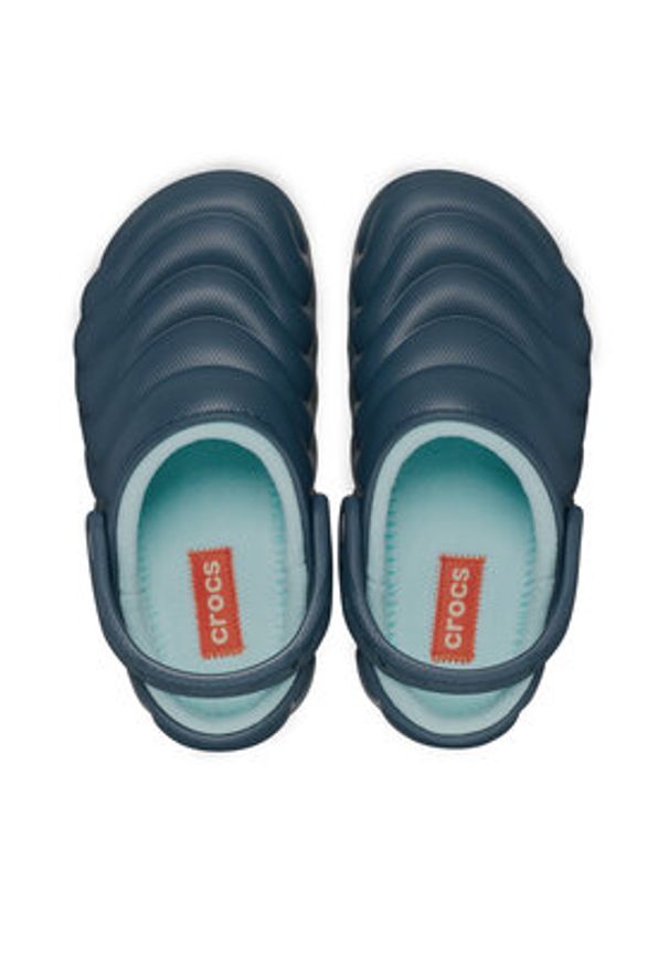 Crocs Klapki Classic Lined Overpuff Clog 210059 Niebieski. Kolor: niebieski