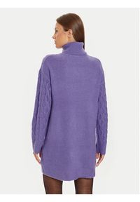 Brave Soul Sukienka dzianinowa LKD-248SINBYB Fioletowy Regular Fit. Kolor: fioletowy. Materiał: syntetyk #4