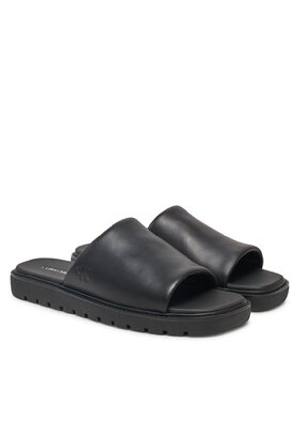 Calvin Klein Jeans Klapki YM0YM01227 Czarny. Kolor: czarny. Materiał: skóra