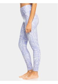 Roxy Legginsy Heart Into Ankl Ndpt ERJNP03492 Fioletowy Slim Fit. Kolor: fioletowy. Materiał: syntetyk