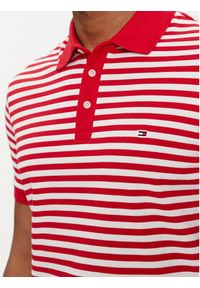 TOMMY HILFIGER - Tommy Hilfiger Polo 1985 MW0MW17771 Czerwony Slim Fit. Typ kołnierza: polo. Kolor: czerwony. Materiał: bawełna #5