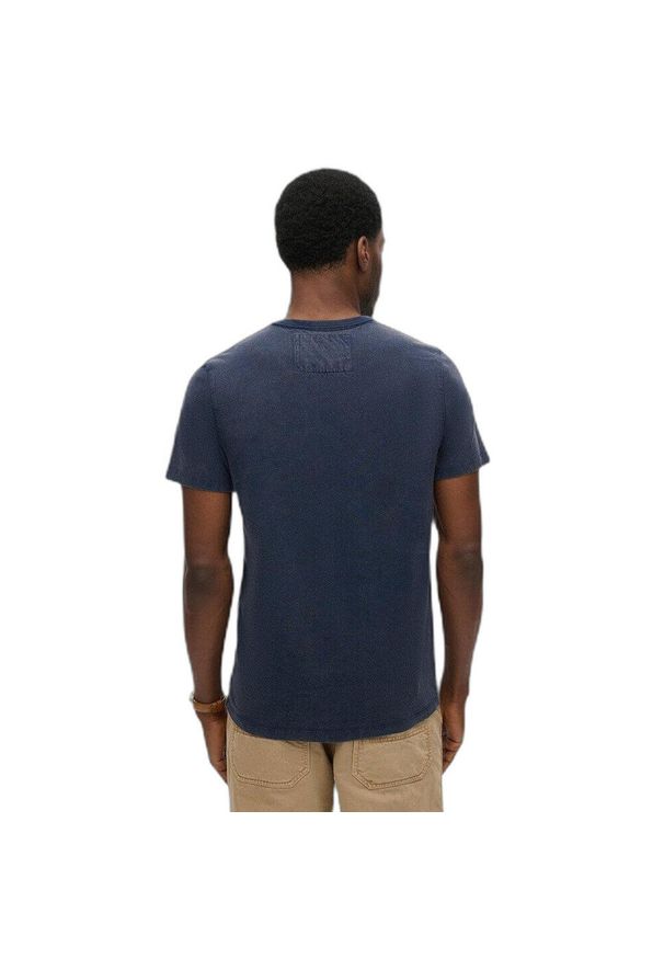 Koszulka Superdry Vintage Athletic. Kolor: niebieski. Długość rękawa: krótki rękaw. Długość: krótkie