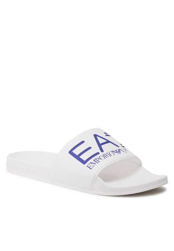 Klapki EA7 Emporio Armani XCP001 XCC22 S653 White/Blue Iris. Kolor: biały