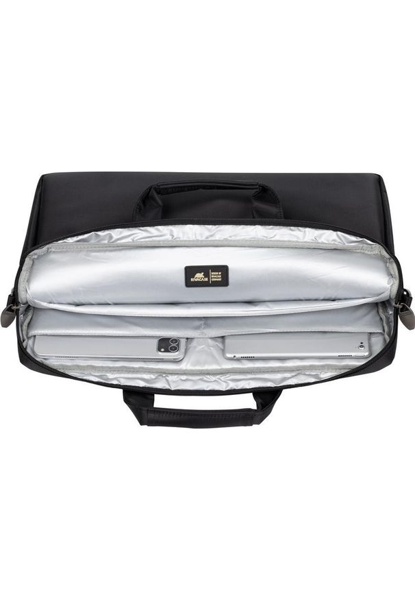 RIVACASE - Torba Rivacase 8550 czarny. Kolor: czarny. Materiał: poliester. Styl: młodzieżowy, elegancki
