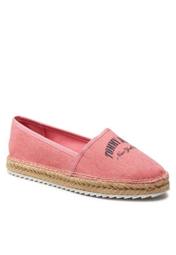 Tommy Jeans Espadryle Tjw Varsity Espadrille EN0EN02470 Różowy. Kolor: różowy. Materiał: materiał