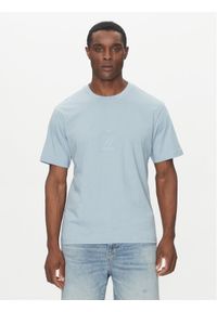 Hugo - HUGO T-Shirt 50538246 Błękitny Regular Fit. Kolor: niebieski. Materiał: bawełna