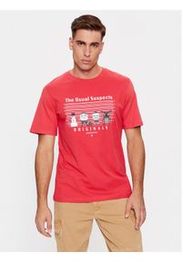 Jack & Jones - Jack&Jones T-Shirt 12246605 Czerwony Standard Fit. Kolor: czerwony. Materiał: bawełna