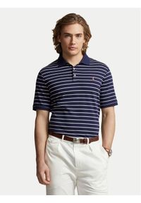 Polo Ralph Lauren Polo 710870545002 Granatowy Slim Fit. Typ kołnierza: polo. Kolor: niebieski. Materiał: bawełna