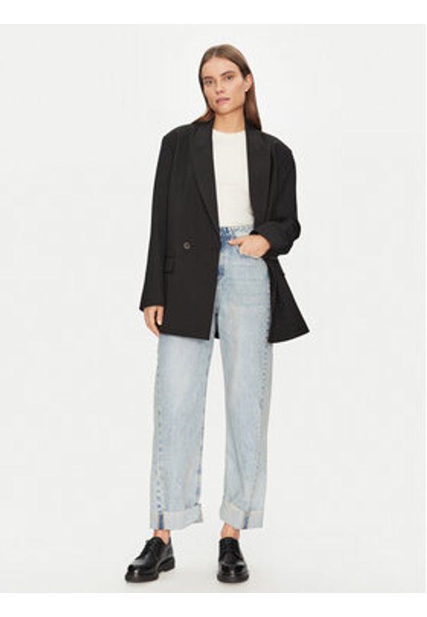 ViCOLO Jeansy DD5126 Błękitny Boyfriend Fit. Kolor: niebieski