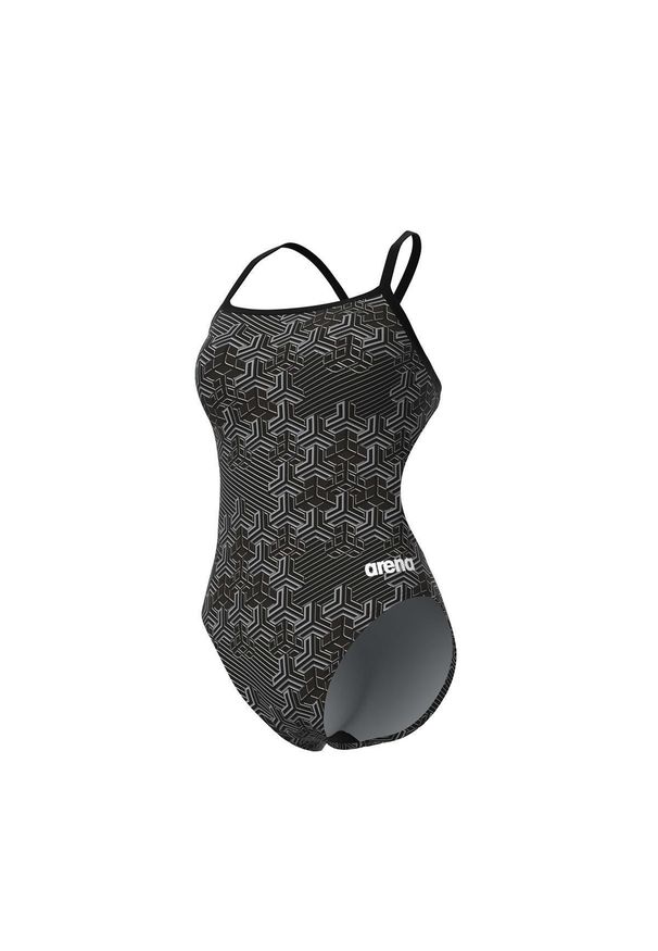 Damski kostium kąpielowy 1-częściowy Arena Kikko Pro. Kolor: wielokolorowy, czarny