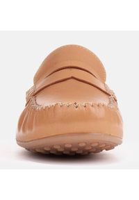 Marco Shoes Wygodne mokasyny z miękkiej skóry brązowe. Kolor: brązowy. Materiał: skóra #3