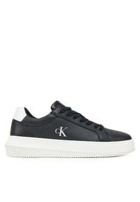 Calvin Klein Jeans Sneakersy Chunky Cupsole Low Mg YW0YW01769 Czarny. Kolor: czarny. Materiał: skóra