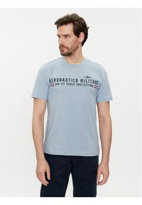 Aeronautica Militare T-Shirt 241TS1942J538 Niebieski Regular Fit. Kolor: niebieski. Materiał: bawełna