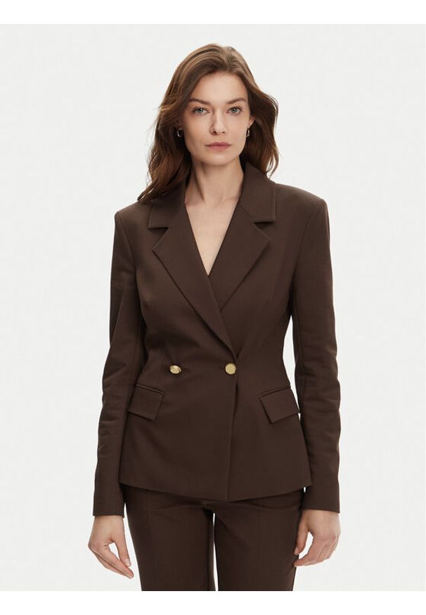 Marciano Guess Marynarka 5GGN24 7311A Brązowy Regular Fit. Kolor: brązowy. Materiał: bawełna