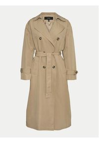 Vero Moda Trencz Chloe 10300263 Beżowy Regular Fit. Kolor: beżowy. Materiał: syntetyk #7