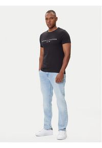TOMMY HILFIGER - Tommy Hilfiger T-Shirt Core Logo Tee MW0MW11465 Czarny Slim Fit. Kolor: czarny. Materiał: bawełna #6
