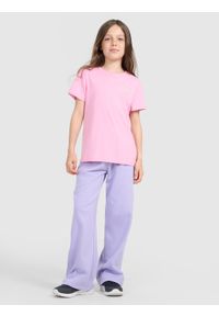 4f - 4F T-shirt regular z nadrukiem dziewczęcy - różowy 146 (10-11 lat). Okazja: na co dzień. Kolor: różowy. Materiał: jersey, bawełna, materiał. Długość rękawa: krótki rękaw. Długość: krótkie. Wzór: nadruk. Sezon: lato. Styl: sportowy, casual, klasyczny, młodzieżowy #2