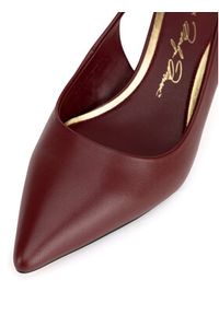 Gino Rossi Czółenka LILIANE-526-2 Bordowy. Kolor: czerwony. Materiał: skóra #3