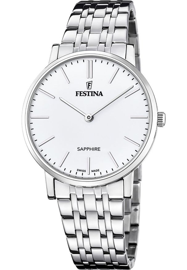 Zegarek męski Festina F20045-2 srebrny. Kolor: srebrny