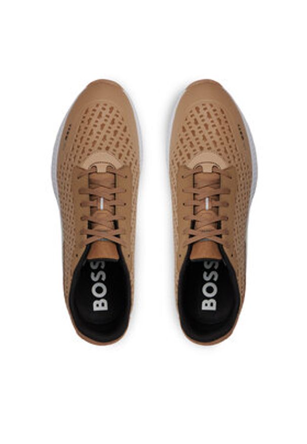 BOSS - Boss Sneakersy Evo Runn 50513016 10259043 01 Beżowy. Kolor: beżowy. Materiał: materiał