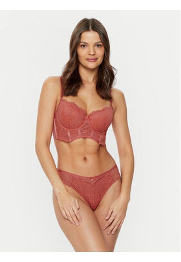 Hunkemöller Stringi Arabella 206330 Czerwony. Kolor: czerwony. Materiał: syntetyk