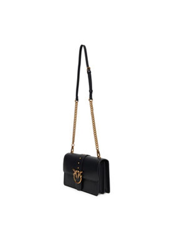 Pinko - PINKO Torebka Love One Classic ST.CL Al 25-26 PLTT 105857 A0F1 Czarny. Kolor: czarny. Materiał: skórzane