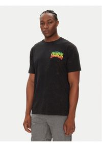 DC T-Shirt ADYZT05450 Czarny Heritage Fit. Kolor: czarny. Materiał: bawełna