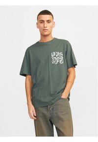 Jack & Jones - Jack&Jones T-Shirt Lafayette 12250435 Zielony Standard Fit. Kolor: zielony. Materiał: bawełna