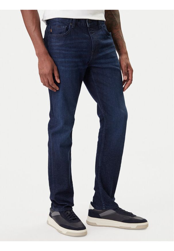 BOSS Jeansy Delaware 50553397 Granatowy Slim Fit. Kolor: niebieski