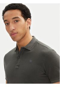 G-Star RAW - G-Star Raw Polo Dunda D11595-D756 B564 Szary Slim Fit. Typ kołnierza: polo. Kolor: szary. Materiał: bawełna #3