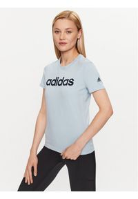Adidas - adidas T-Shirt Essentials Slim Logo T-Shirt IM2832 Błękitny Slim Fit. Kolor: niebieski. Materiał: bawełna