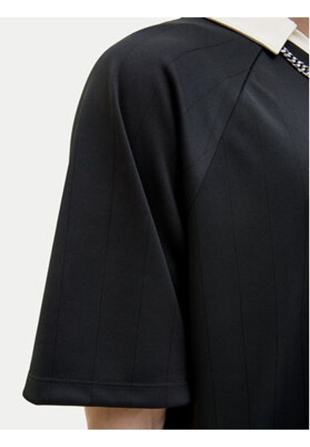 Jack & Jones Polo Lido 12276758 Czarny Loose Fit. Typ kołnierza: polo. Kolor: czarny. Materiał: syntetyk