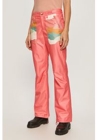 Femi Stories - Spodnie Pinky. Kolor: różowy. Materiał: tkanina, poliester. Wzór: aplikacja #1