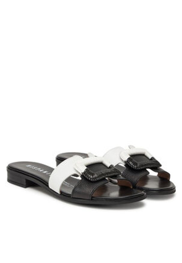 Hispanitas Klapki Yakarta HV253881 Czarny. Kolor: czarny. Materiał: skóra