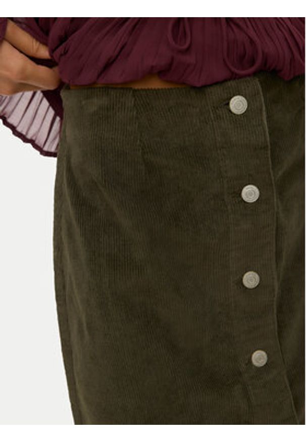 Vero Moda Spódnica mini Etta 10315342 Zielony Regular Fit. Kolor: zielony. Materiał: bawełna