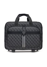 Guess Walizka kabinowa TMNAST P5143 Czarny. Kolor: czarny. Materiał: materiał