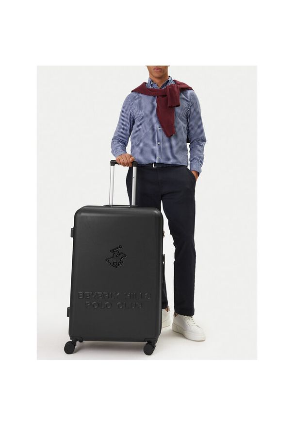 Walizka duża Beverly Hills Polo Club. Kolor: czarny