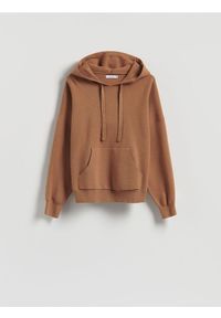 Reserved - Sweter z wiskozą - beżowy. Kolor: beżowy. Materiał: wiskoza