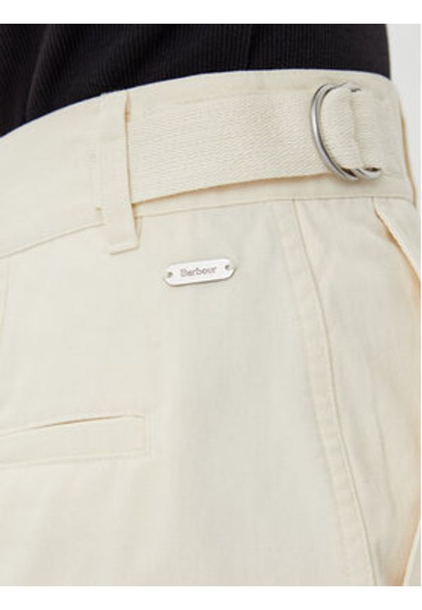 Barbour Szorty materiałowe Cecylie LST0019CR31 Écru Regular Fit. Materiał: bawełna