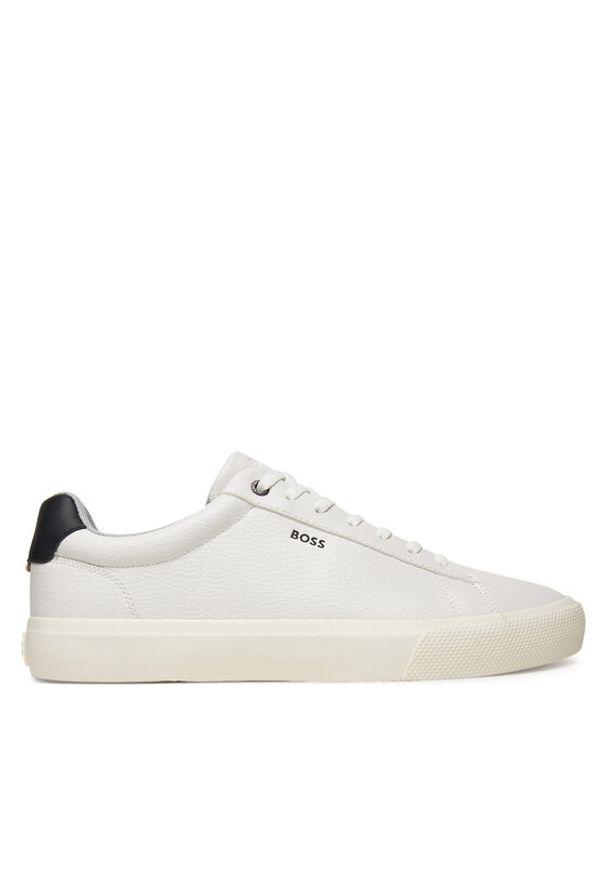BOSS Sneakersy 50542114 Biały. Kolor: biały. Materiał: skóra