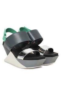 United Nude Sandały Delta Wedge Sandal 1041396716 Kolorowy. Materiał: skóra. Wzór: kolorowy #4
