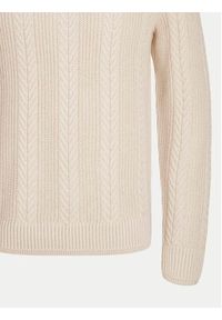 Jack & Jones Sweter 12261436 Beżowy Regular Fit. Kolor: beżowy. Materiał: bawełna, syntetyk #5