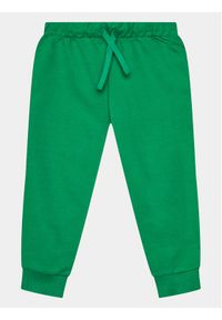 United Colors of Benetton - United Colors Of Benetton Spodnie dresowe 3BC1GF01P Zielony Regular Fit. Kolor: zielony. Materiał: bawełna