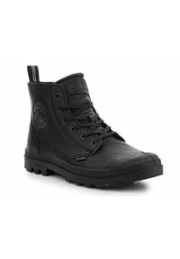 Buty do chodzenia męskie Palladium Pampa Zip Lth. Wysokość cholewki: za kostkę. Zapięcie: sznurówki. Kolor: czarny. Materiał: syntetyk, materiał. Szerokość cholewki: normalna. Sport: turystyka piesza