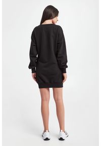 Versace Jeans Couture - Sukienka dresowa VERSACE JEANS COUTURE. Materiał: dresówka. Długość rękawa: długi rękaw. Wzór: aplikacja. Długość: mini #4